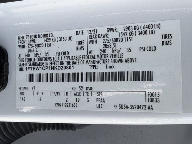 Used 2022 Ford F150 XL w/ STX Appearance Package RWD image 26