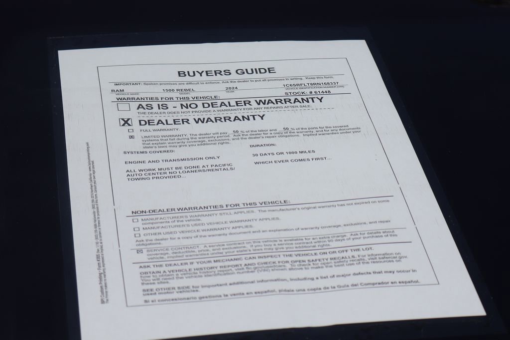 Used 2024 RAM 1500 Rebel w/ Rebel Level 2 Equipment Group image 61