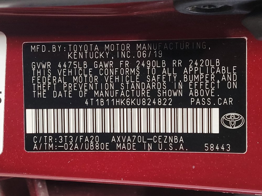 Used 2019 Toyota Camry LE image 33