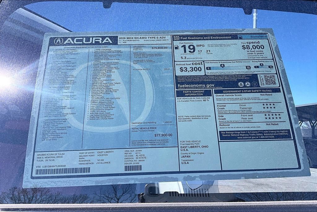 New 2026 Acura MDX Type S AWD/4WD image 40