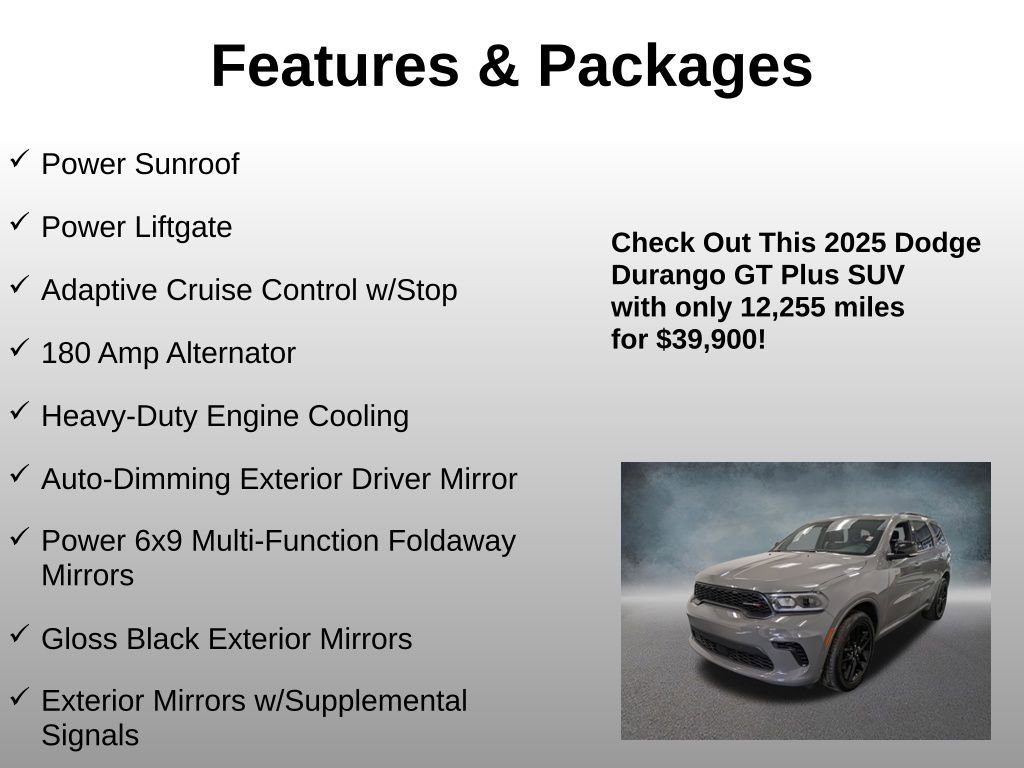 Used 2025 Dodge Durango GT AWD/4WD image 8