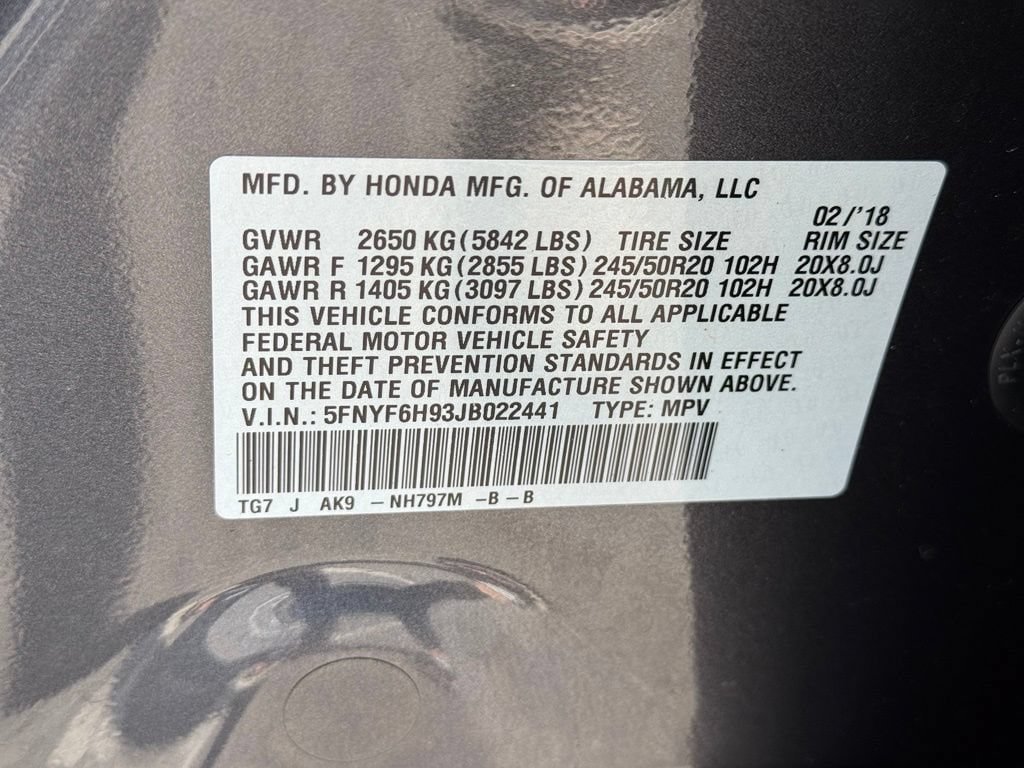 Used 2018 Honda Pilot Touring image 27