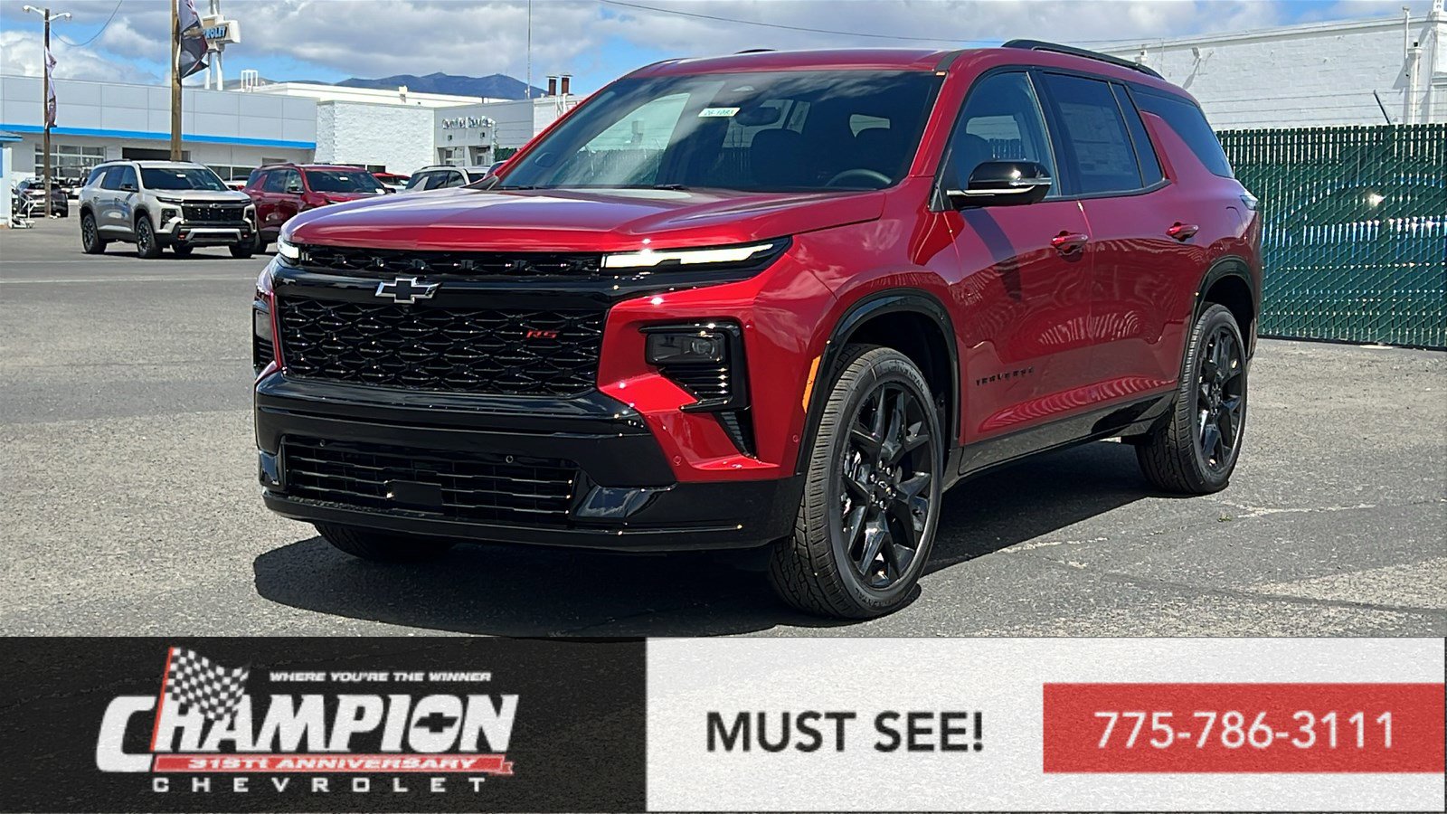 New 2026 Chevrolet Traverse RS w/ LPO, Floor Liner Package