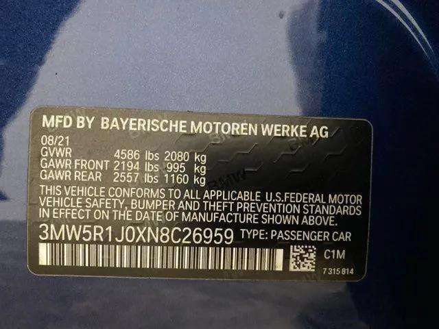 Used 2022 BMW 330i Sedan w/ Driving Assistance Package RWD image 89