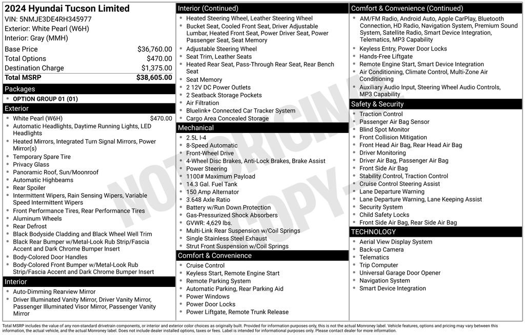 Used 2024 Hyundai Tucson Limited FWD image 6