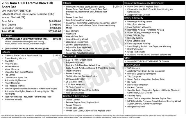 Used 2025 RAM 1500 Laramie AWD/4WD image 37