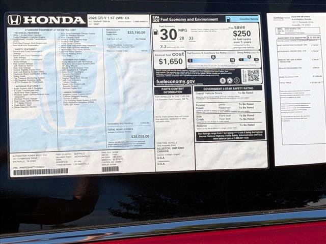 New 2026 Honda CR-V EX image 17