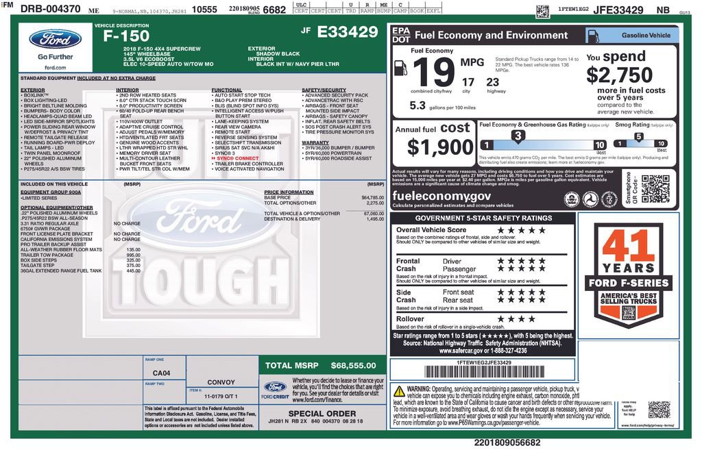 Used 2018 Ford F150 Limited w/ Trailer Tow Package AWD/4WD video 2