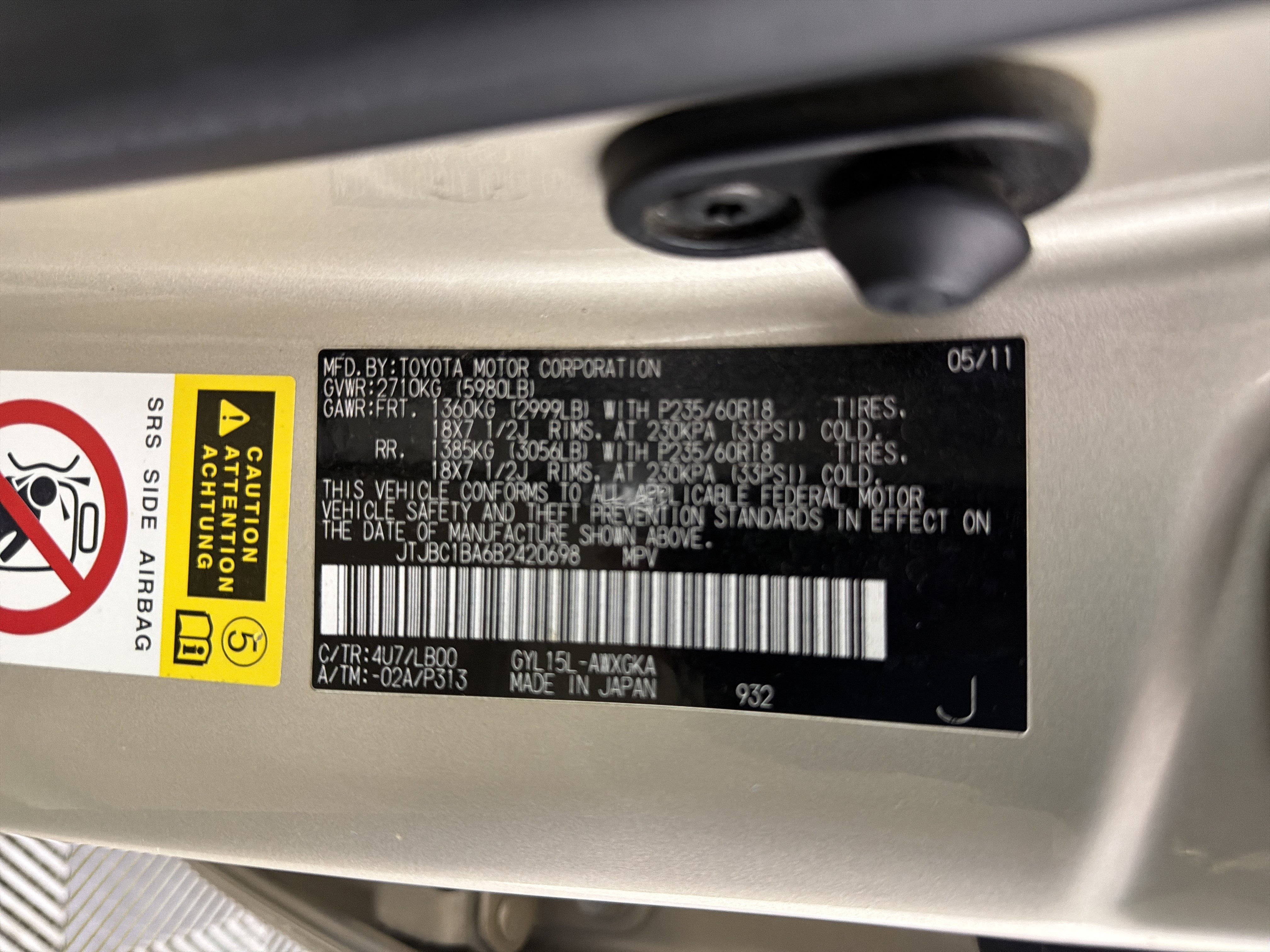 Used 2011 Lexus RX 450h AWD w/ Premium Pkg image 33