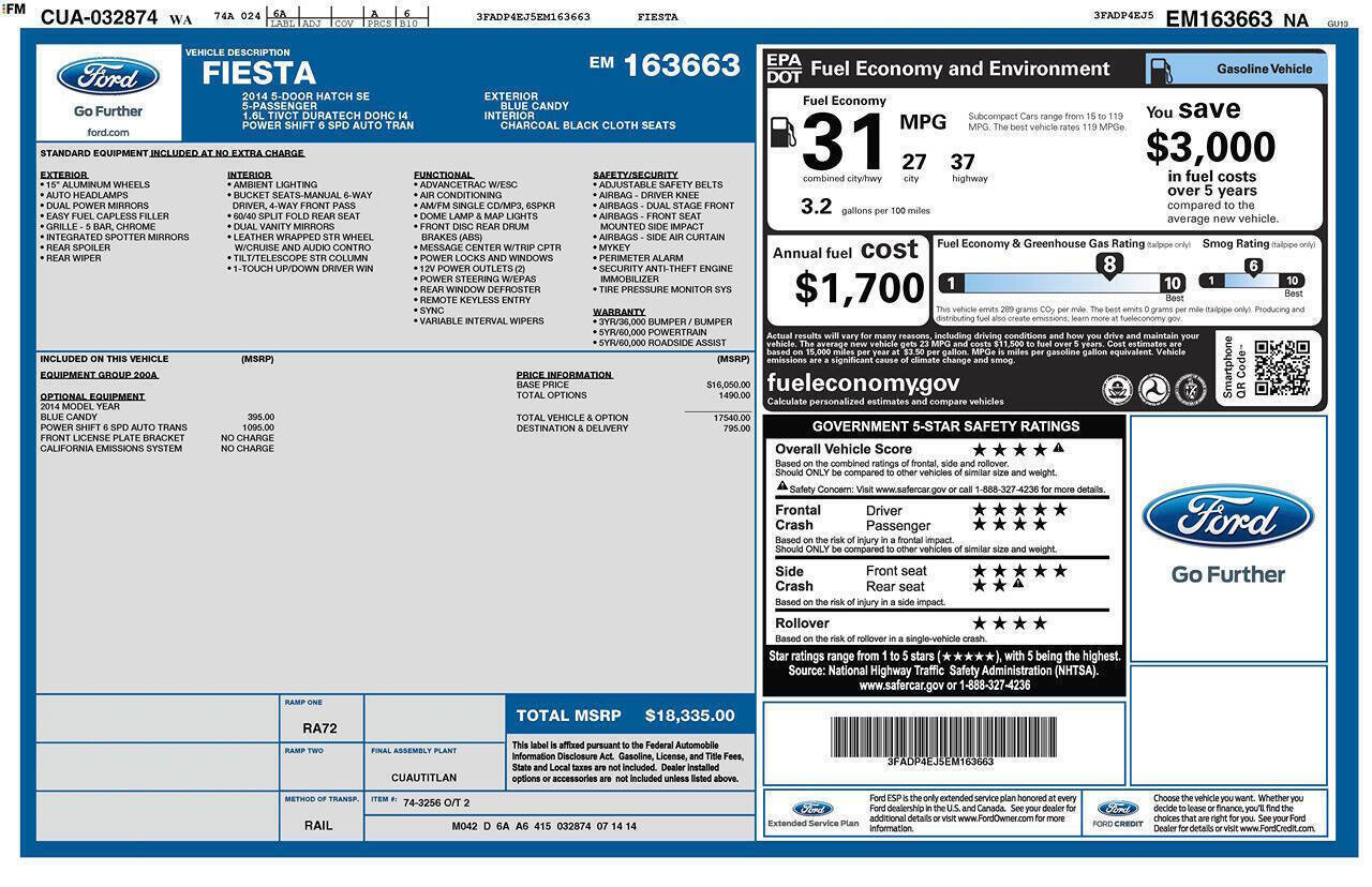 Used 2014 Ford Fiesta SE FWD image 26