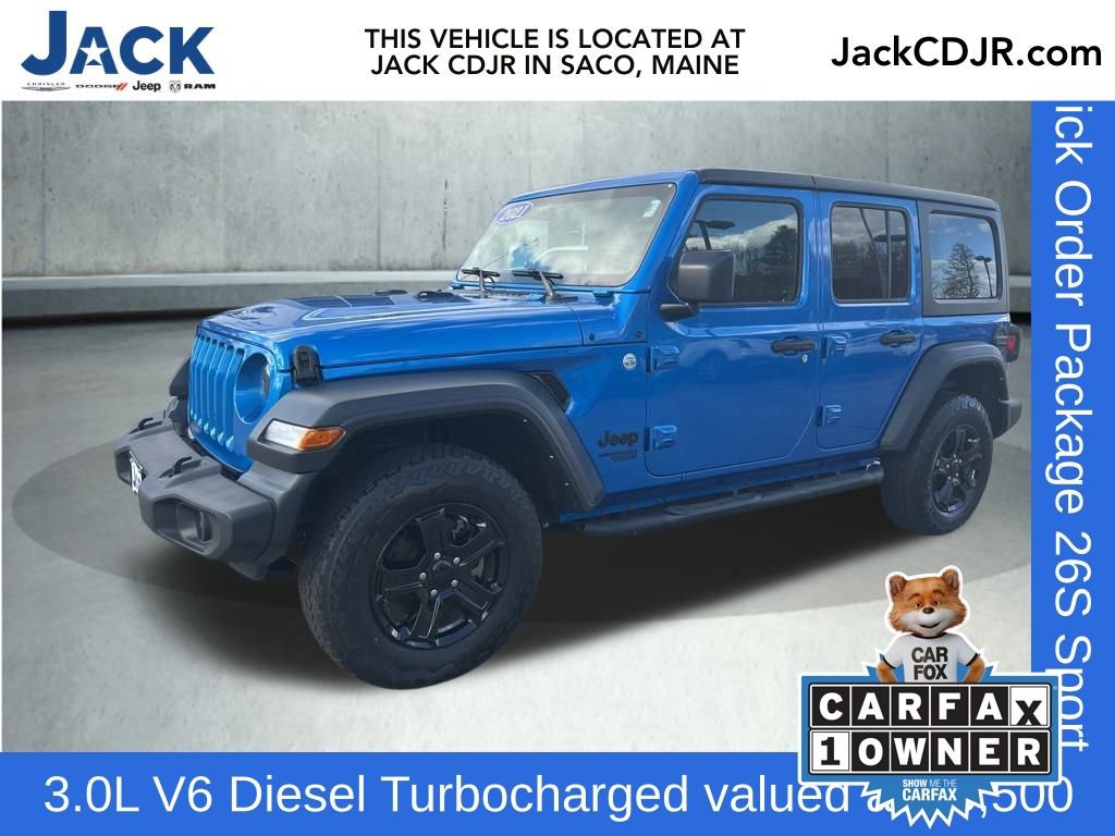 Used 2021 Jeep Wrangler Unlimited Sport image 1