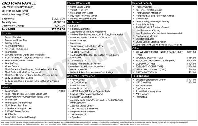 Certified 2023 Toyota RAV4 LE AWD/4WD image 7