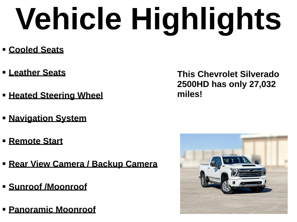 Used 2024 Chevrolet Silverado 2500 High Country w/ Technology Package AWD/4WD image 36