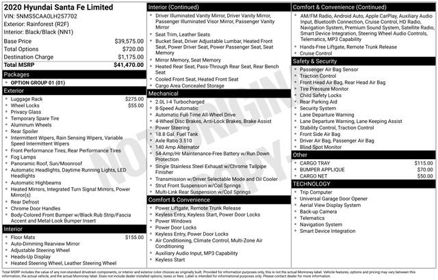 Used 2020 Hyundai Santa Fe Limited image 10