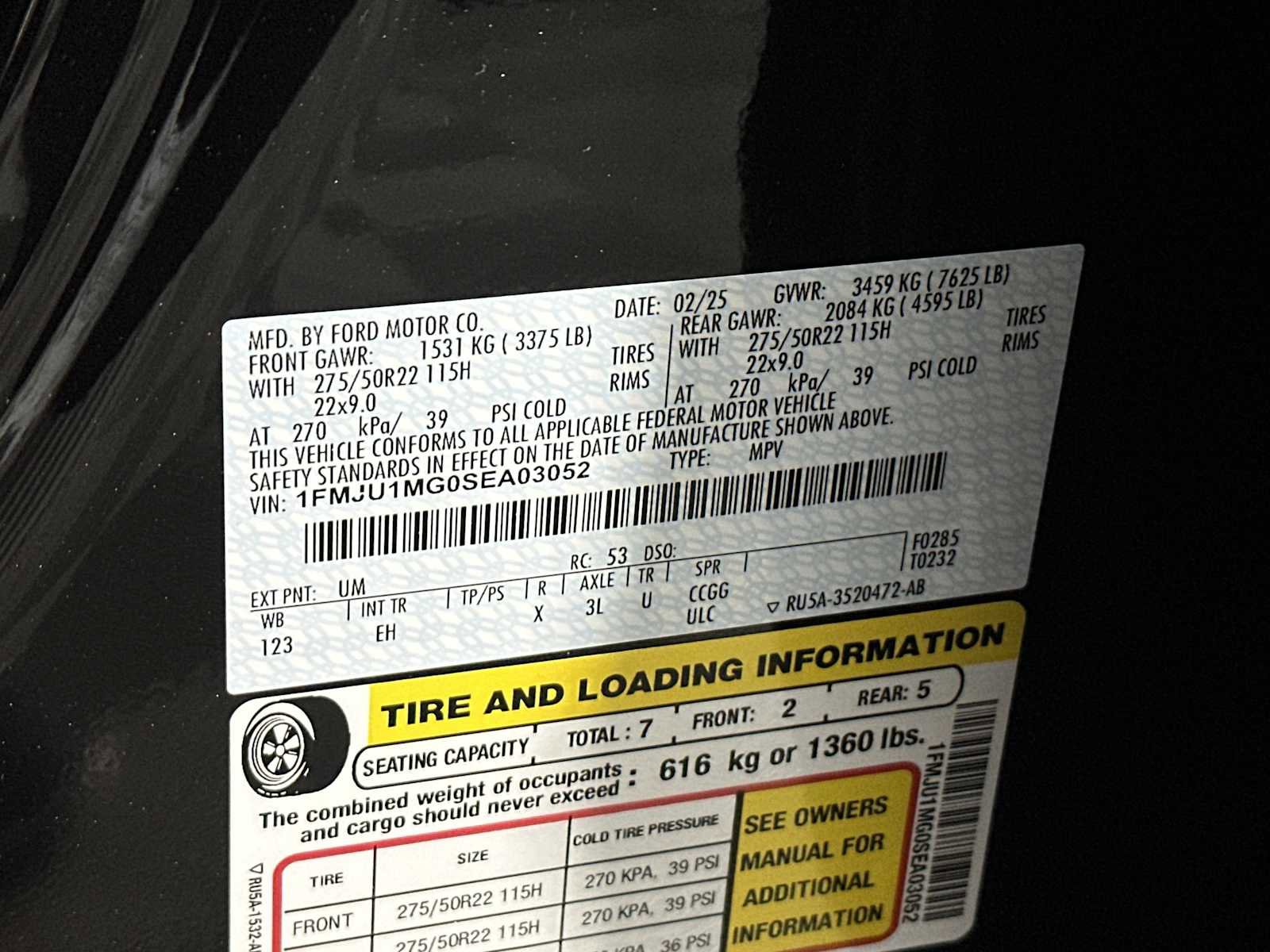 Used 2025 Ford Expedition Platinum w/ Stealth Performance Package image 36