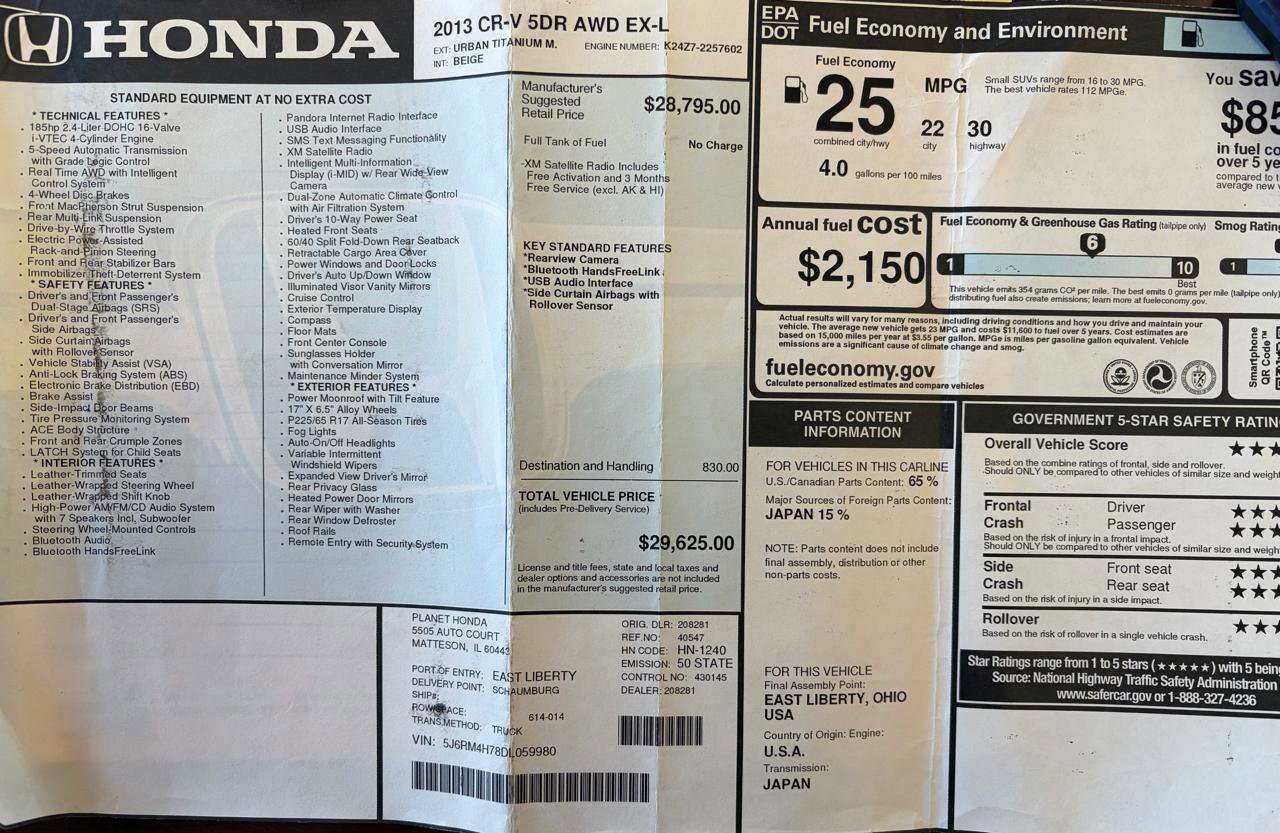 Used 2013 Honda CR-V EX-L image 21