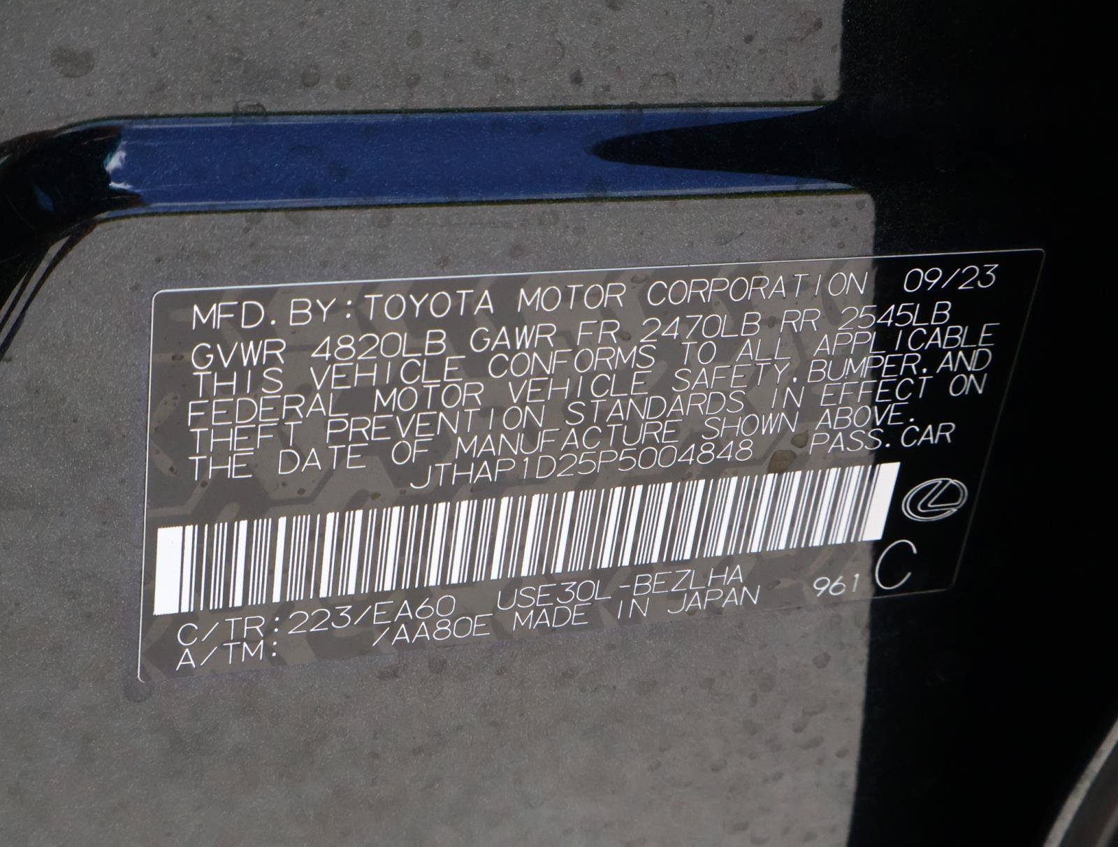 Used 2023 Lexus IS 500 RWD image 22