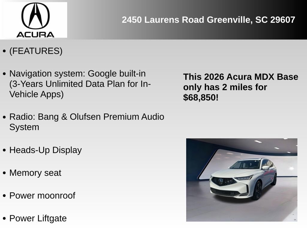 New 2026 Acura MDX w/ Advance Package image 6
