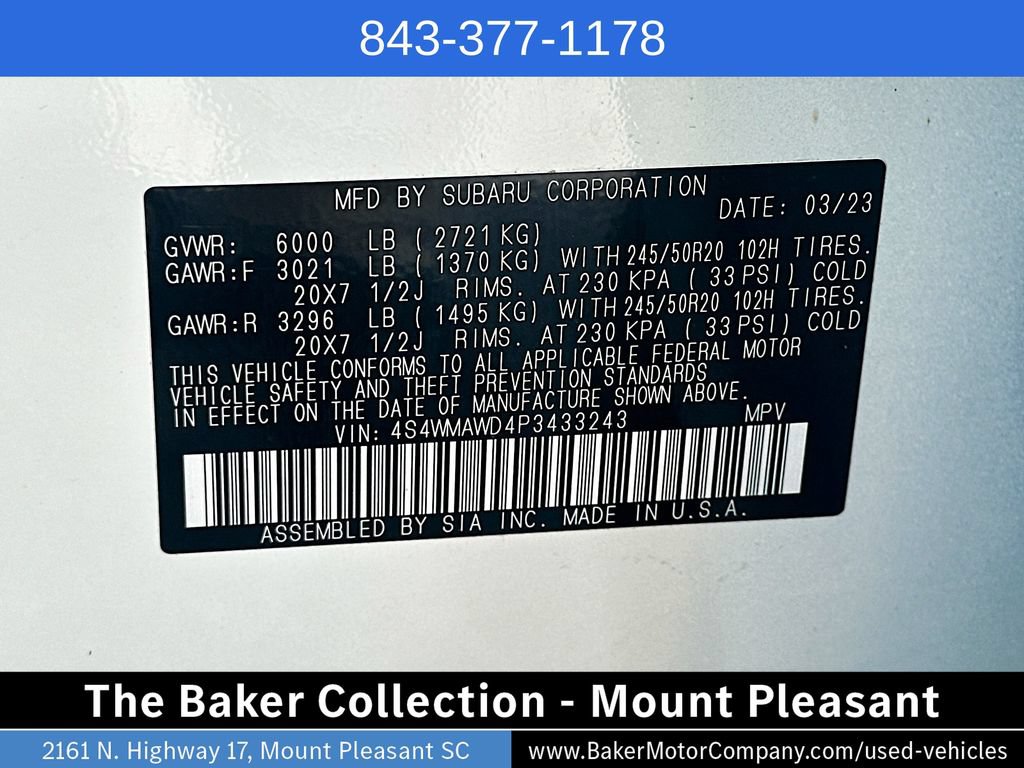 Used 2023 Subaru Ascent Touring AWD/4WD image 34