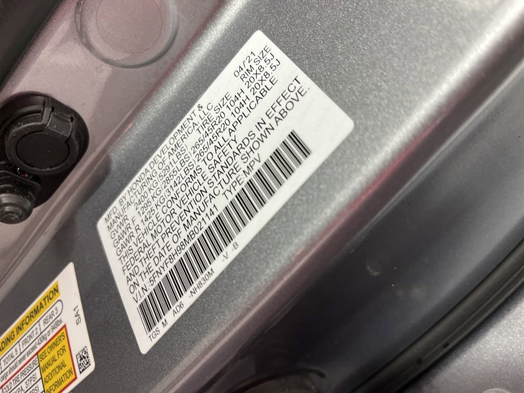 Certified 2021 Honda Passport Touring image 37