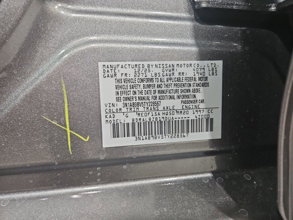 New 2026 Nissan Sentra S w/ Floor Mat Package image 26
