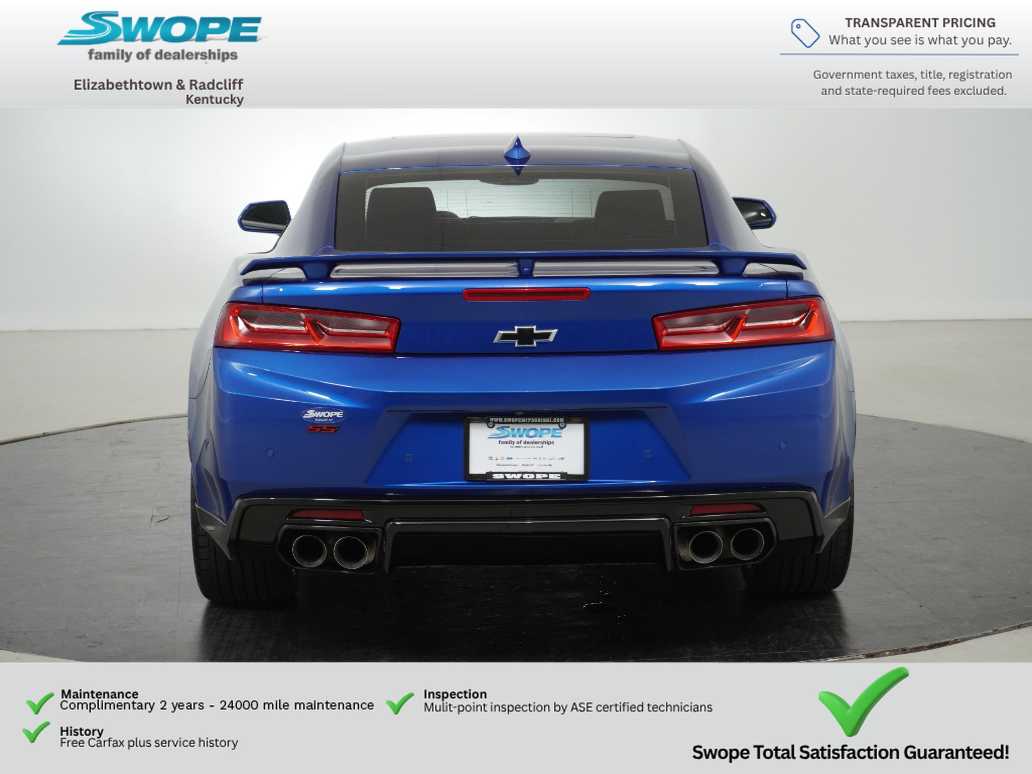 Used 2016 Chevrolet Camaro SS RWD image 4