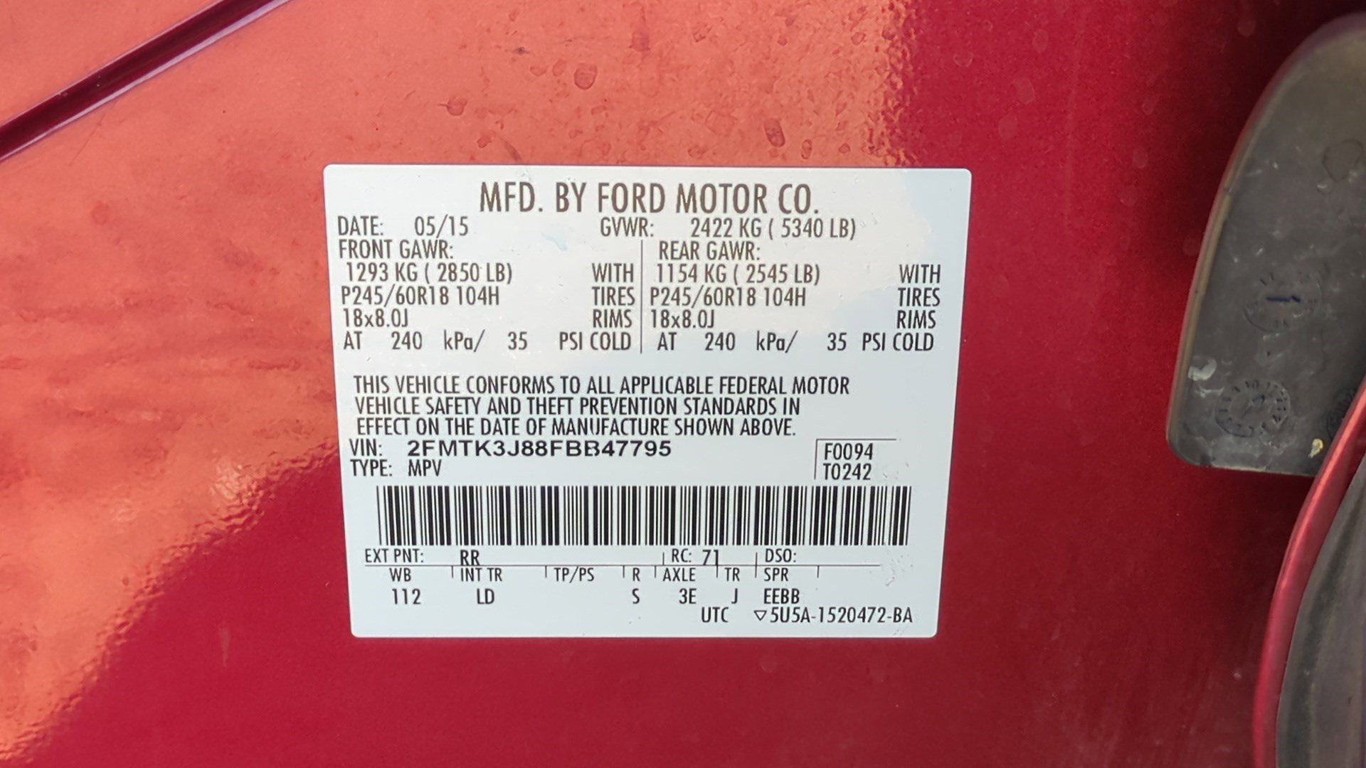 Used 2015 Ford Edge SEL w/ Equipment Group 201A image 33