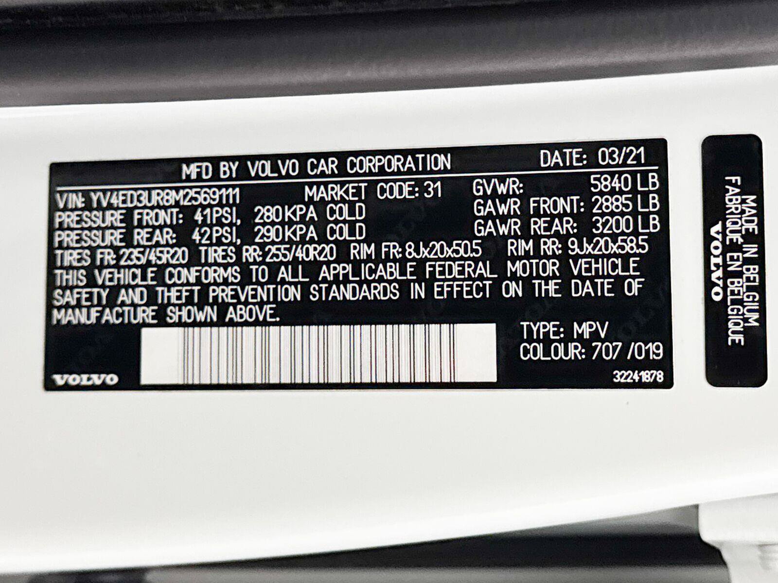 Used 2021 Volvo XC40 P8 Recharge w/ Advanced Package AWD/4WD image 36