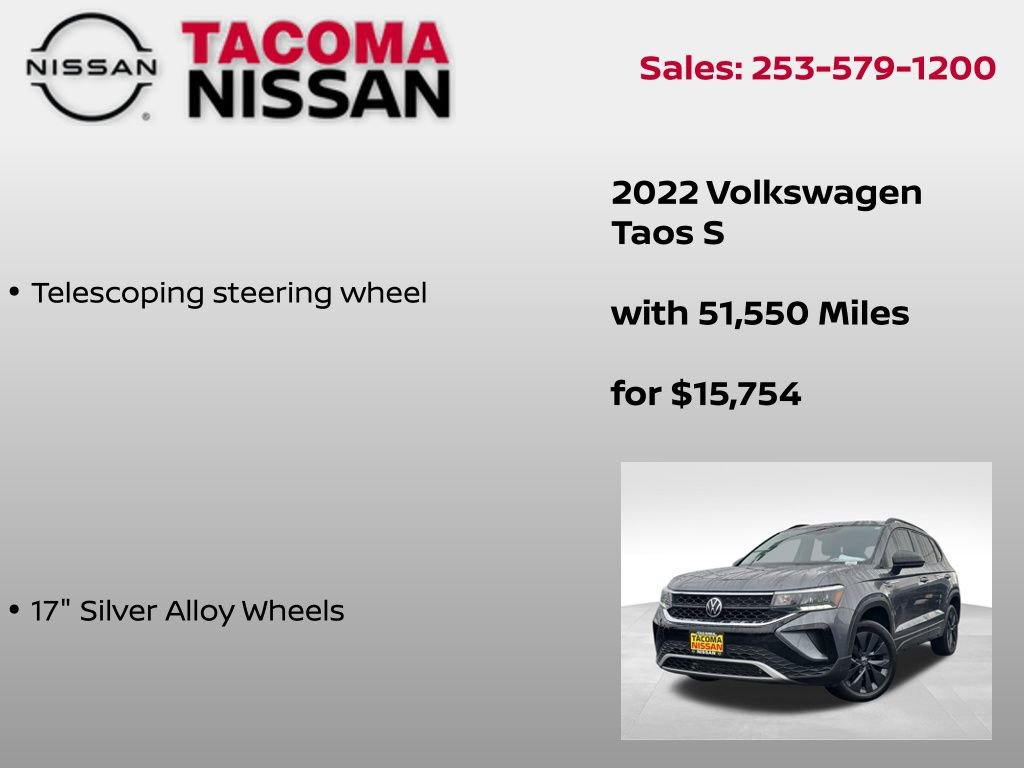 Used 2022 Volkswagen Taos S w/ IQ Drive S Package image 31