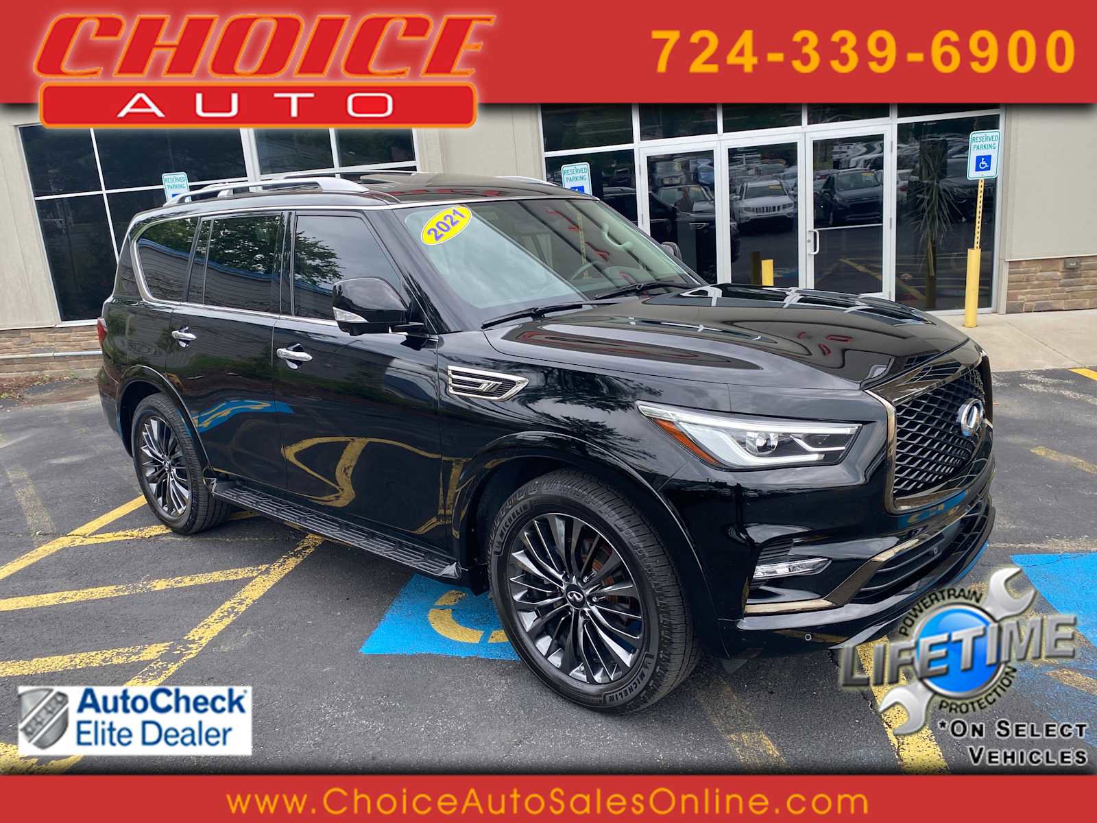 Used 2021 INFINITI QX80 Premium Select w/ Cargo Package AWD/4WD image 1