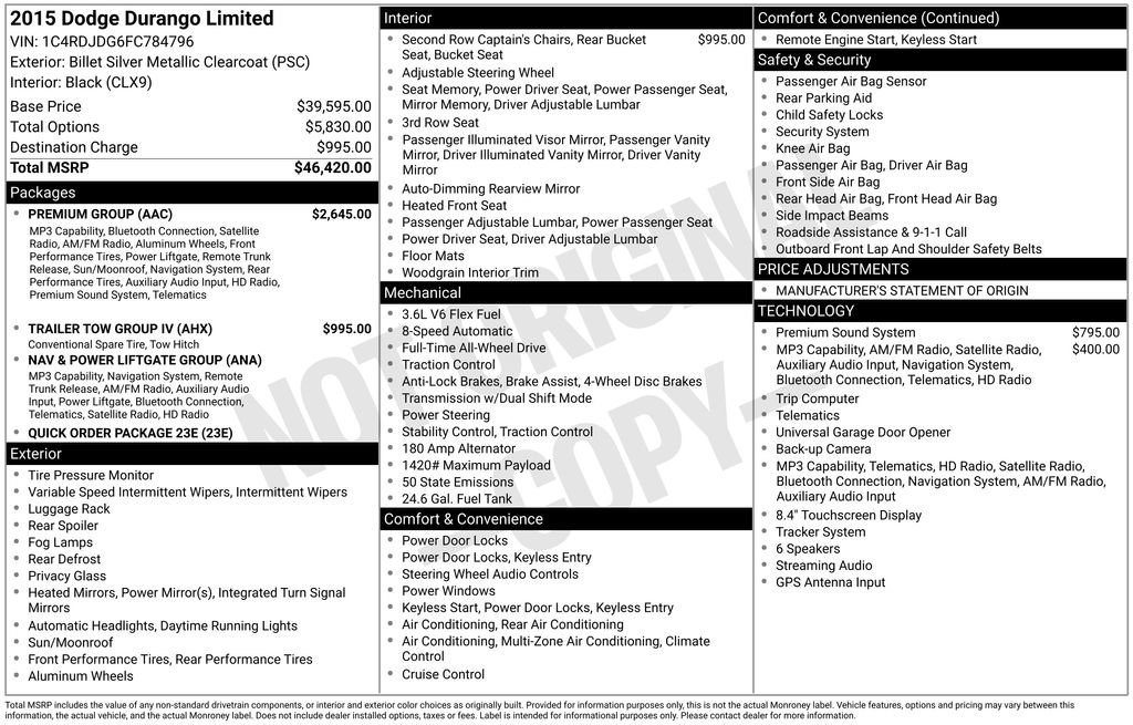 Used 2015 Dodge Durango Limited w/ Premium Group image 31