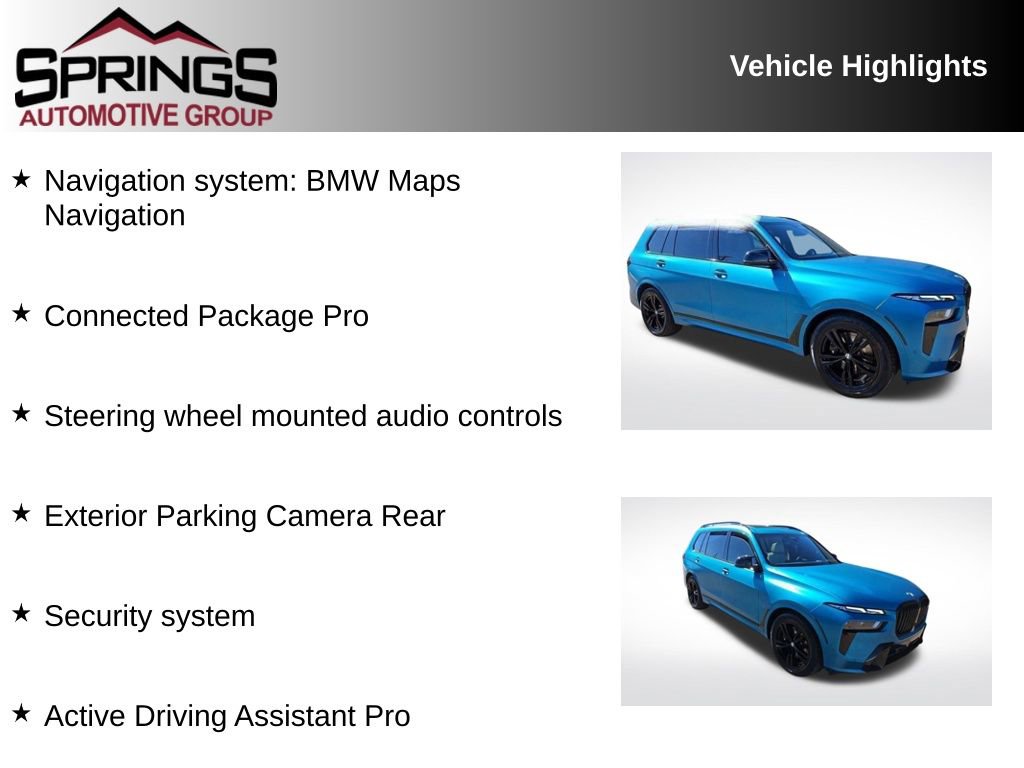 Used 2024 BMW X7 M60i w/ Executive Package image 2