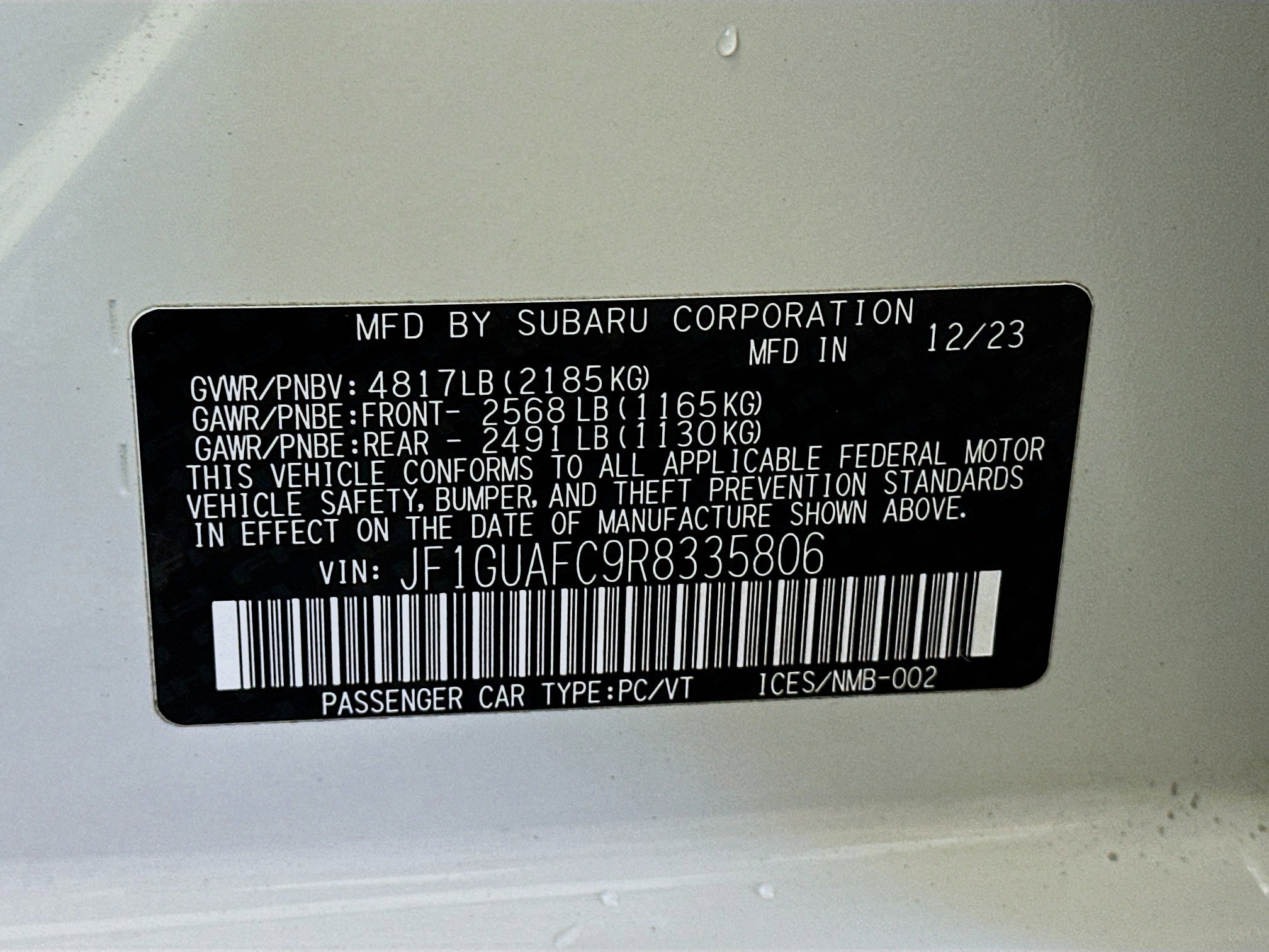 Used 2024 Subaru Impreza 2.0i Sport image 12