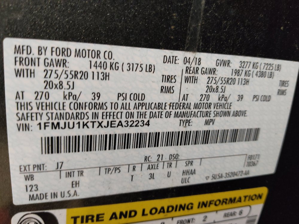 Used 2018 Ford Expedition Limited w/ Equipment Group 301A RWD image 33