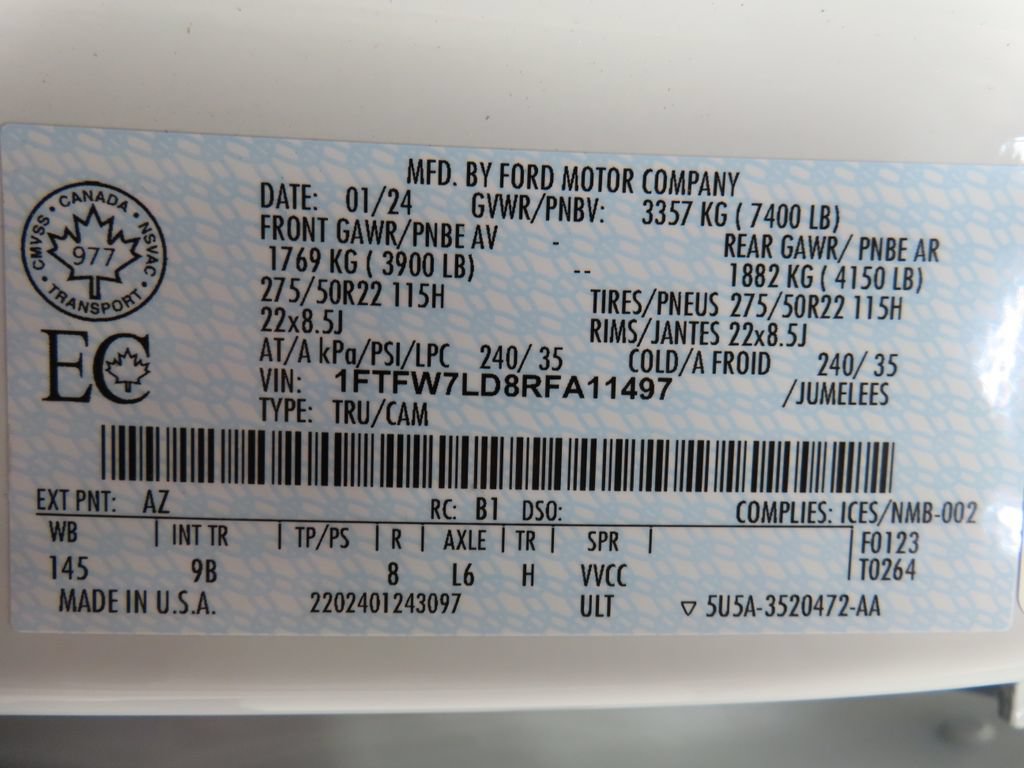 Used 2024 Ford F150 Platinum AWD/4WD image 88