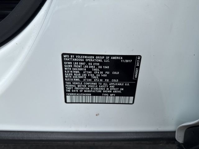 Used 2018 Volkswagen Atlas SE AWD/4WD image 21