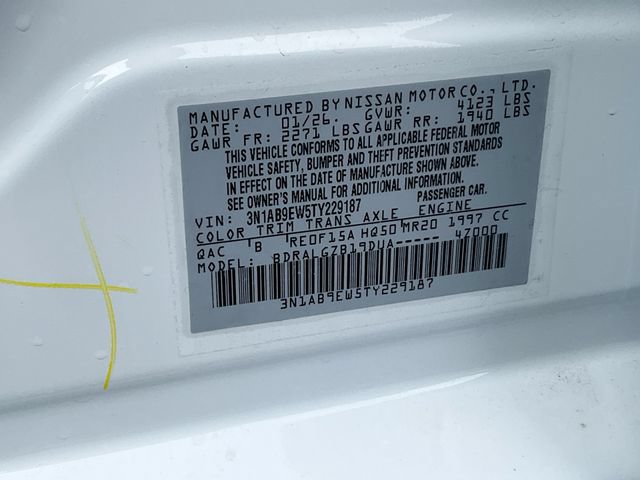 New 2026 Nissan Sentra SL w/ Floor Mat Package FWD image 38