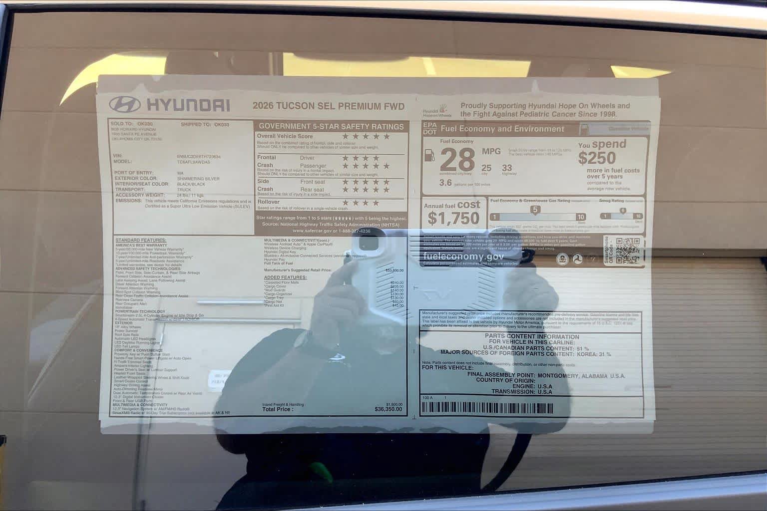New 2026 Hyundai Tucson SEL FWD image 18