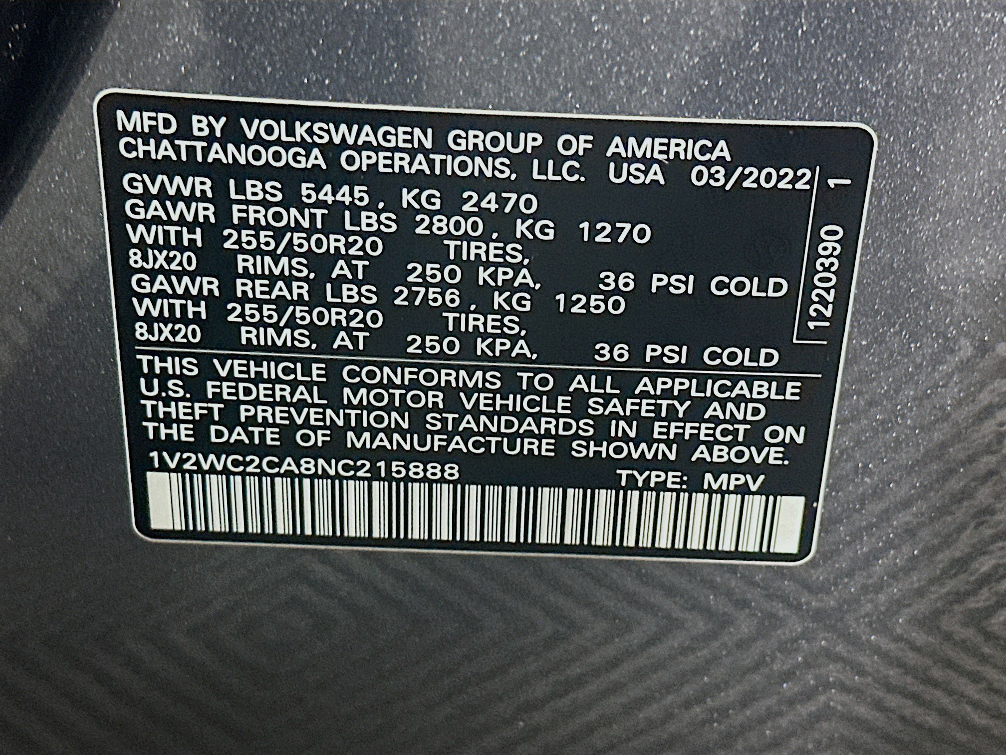 Used 2022 Volkswagen Atlas Cross Sport SE w/ Black Wheel Package FWD image 12