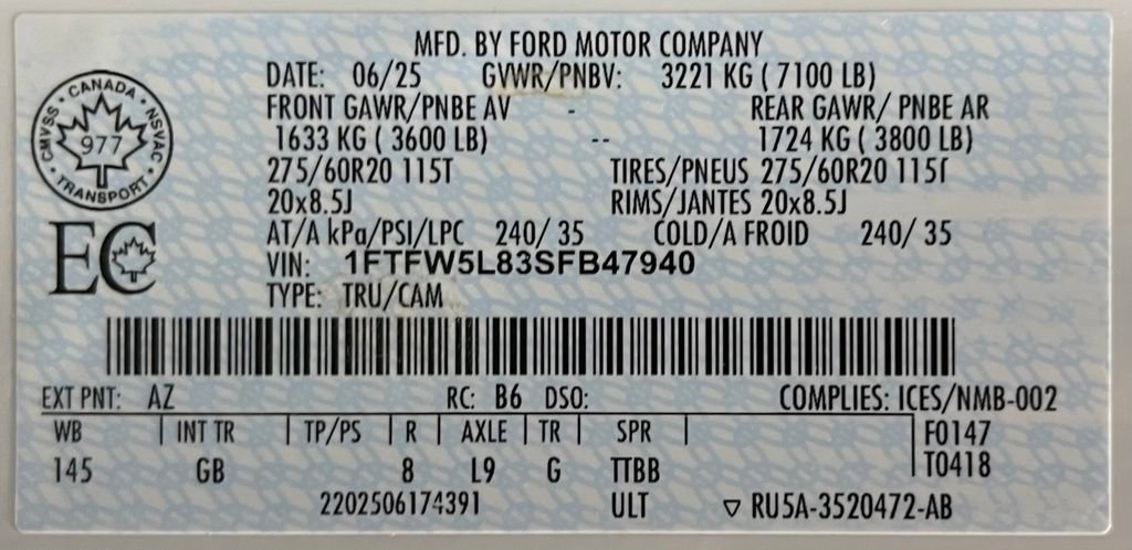 Used 2025 Ford F150 Lariat w/ Equipment Group 502A High AWD/4WD image 60