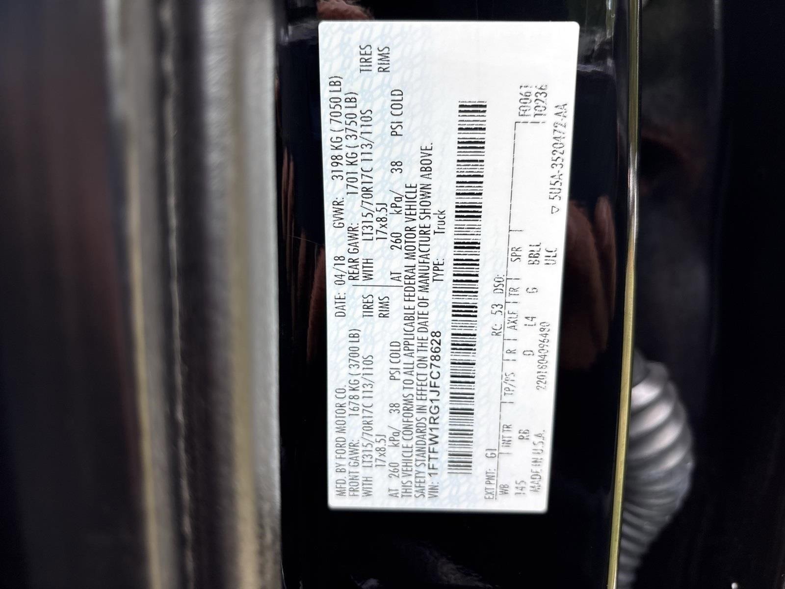 Used 2018 Ford F150 Raptor w/ Equipment Group 802A Luxury image 47