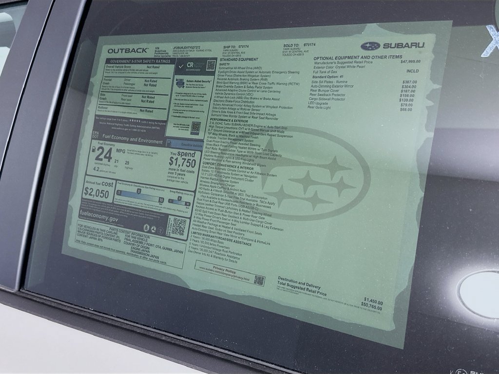 New 2026 Subaru Outback Touring XT AWD/4WD image 12