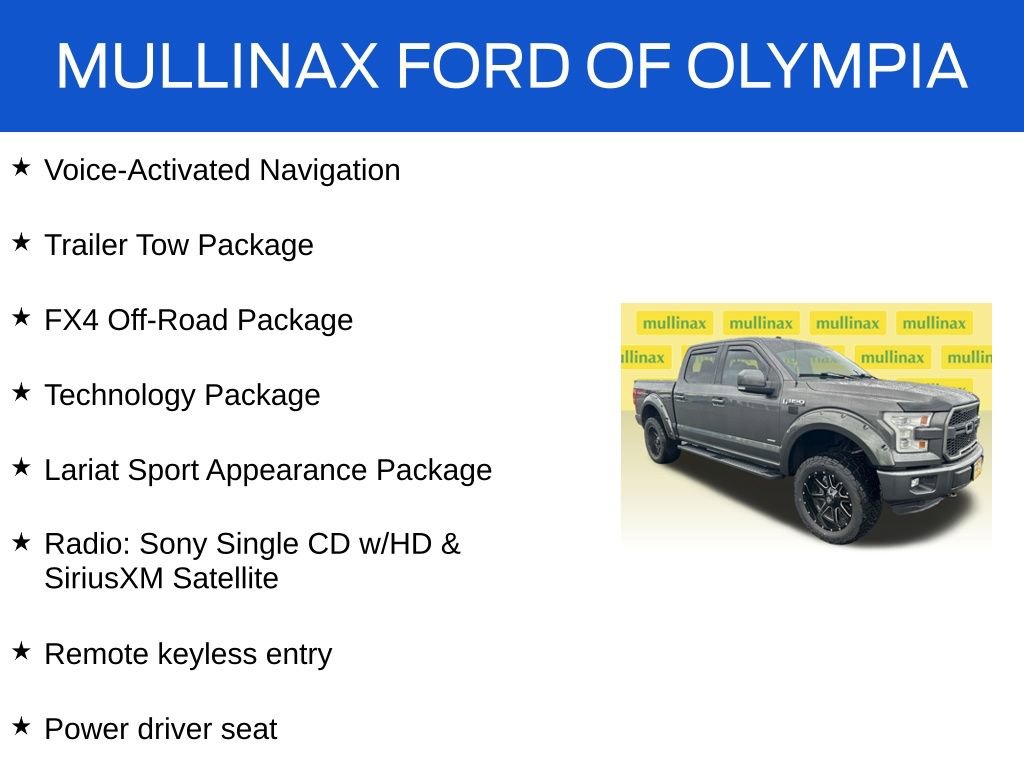 Used 2016 Ford F150 Lariat w/ Equipment Group 502A Luxury image 17