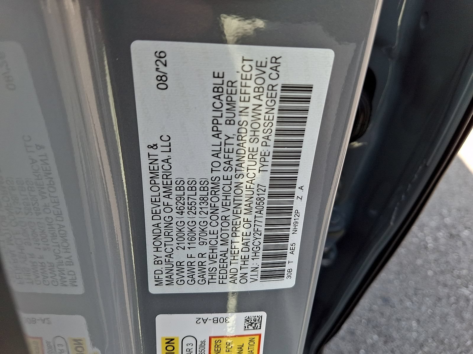 New 2026 Honda Accord Sport image 10