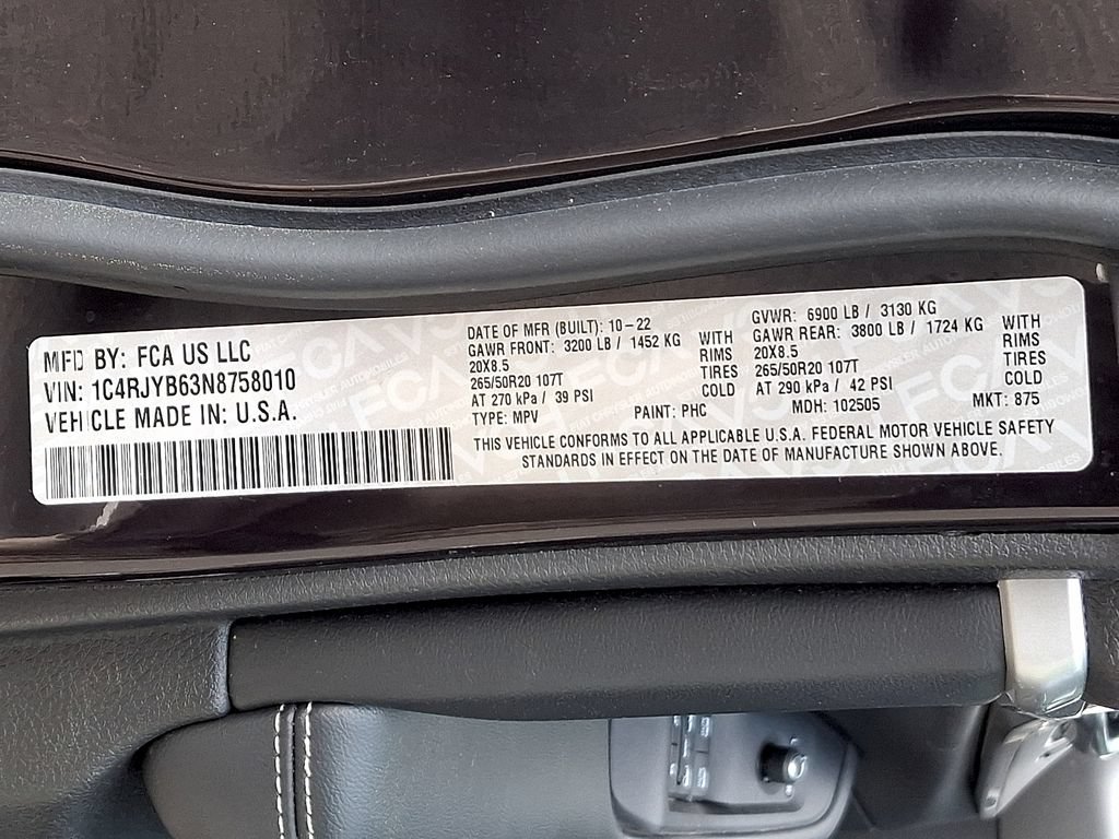Used 2022 Jeep Grand Cherokee Limited 4xe AWD/4WD image 28