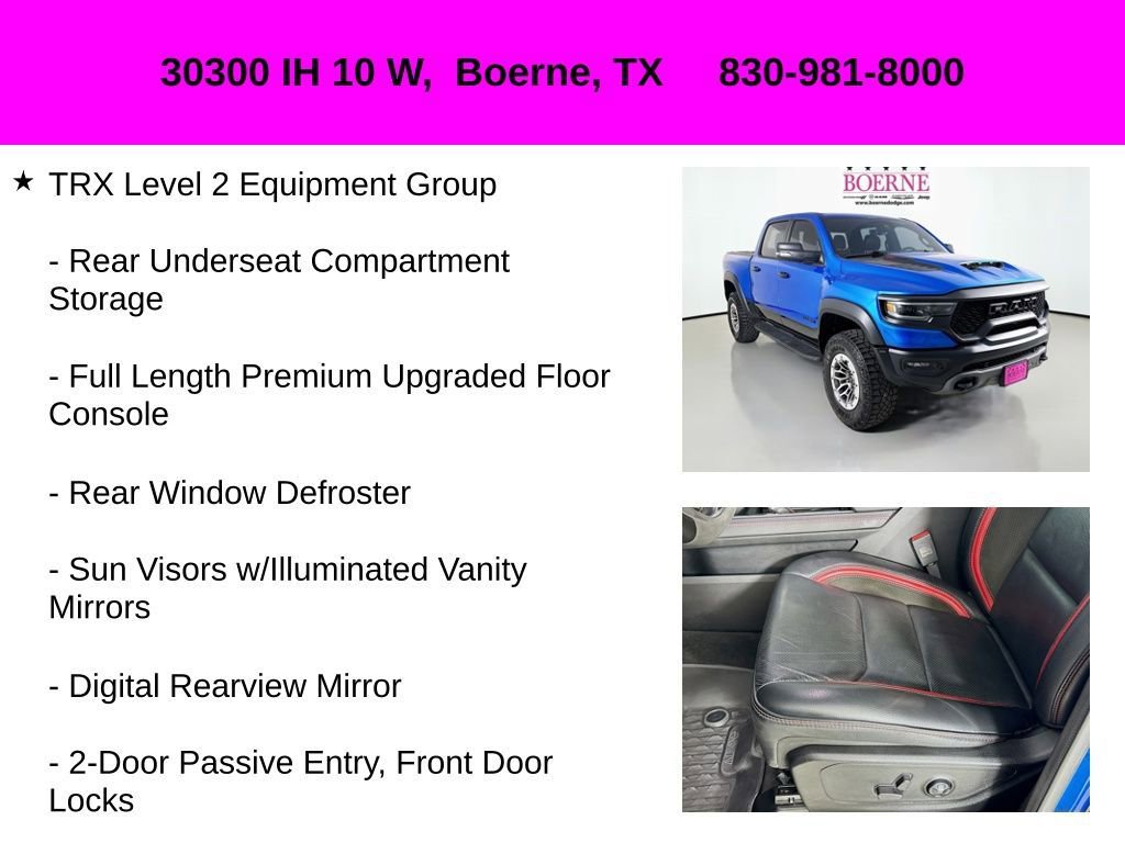 Used 2023 RAM 1500 TRX w/ TRX Level 2 Equipment Group AWD/4WD image 22