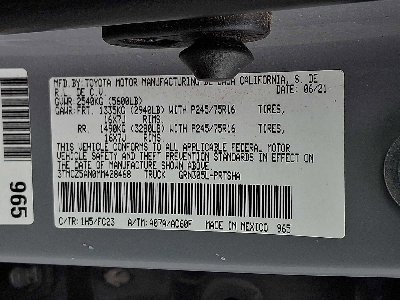 Used 2021 Toyota Tacoma SR5 image 24