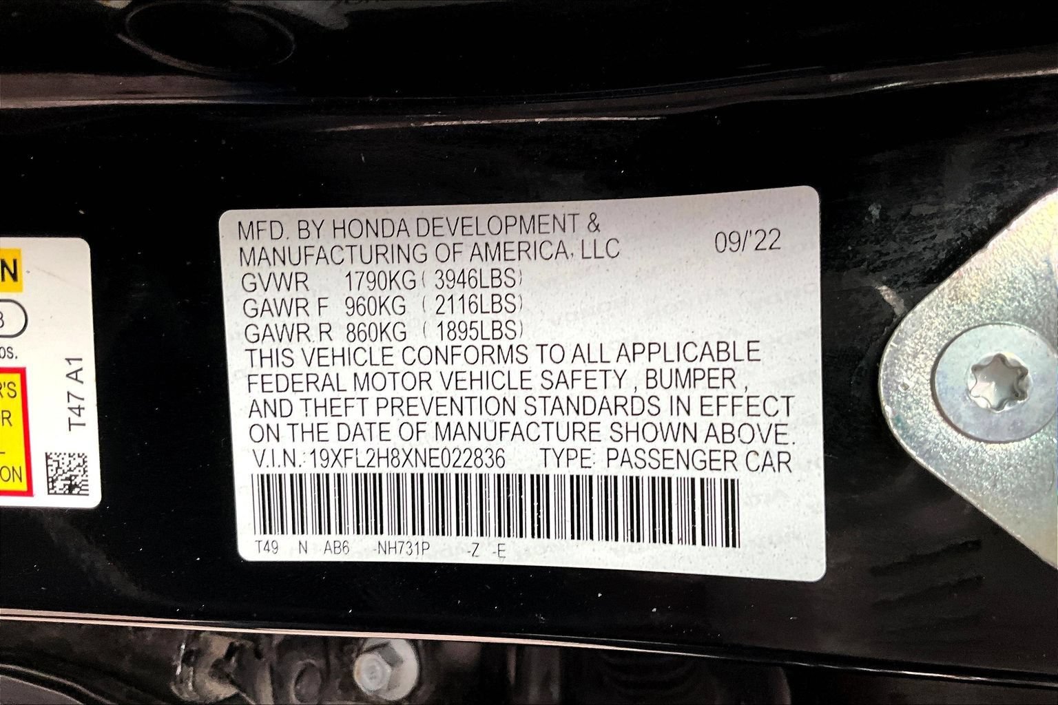 Used 2022 Honda Civic Sport image 17