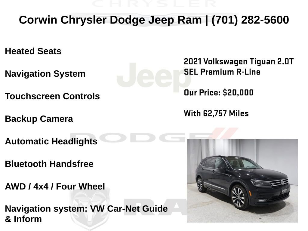 Used 2021 Volkswagen Tiguan SEL Premium R-Line image 6