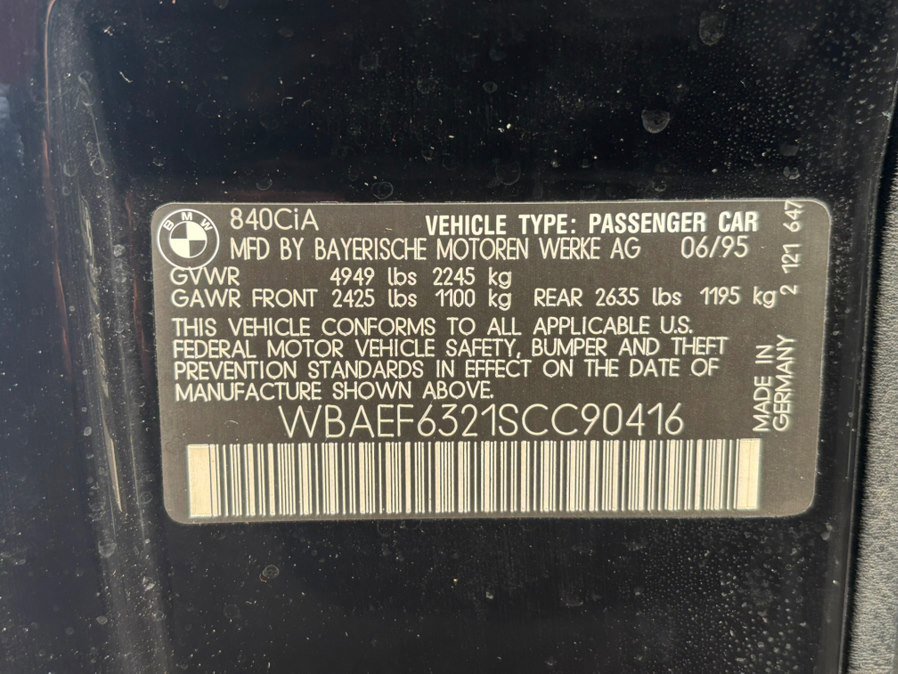 Used 1995 BMW 840Ci RWD image 20